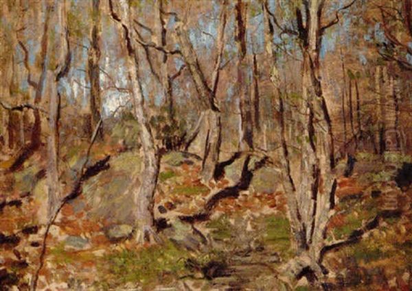 Autumn Oil Painting by Louis Paul Dessar