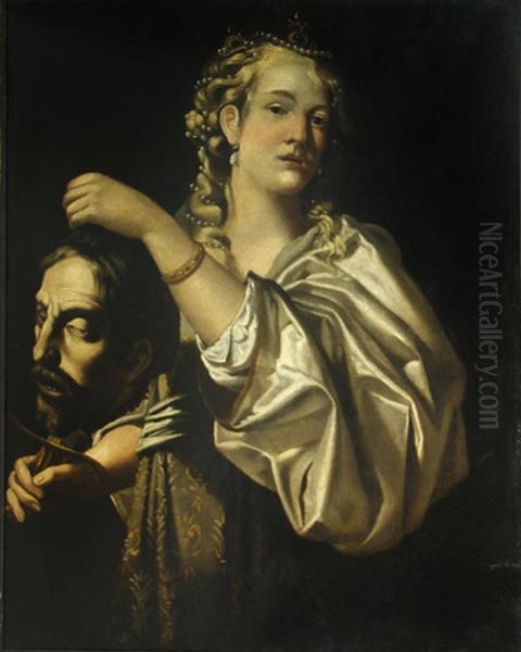 Judith With The Head Of Holofernes Oil Painting by Michele Desubleo