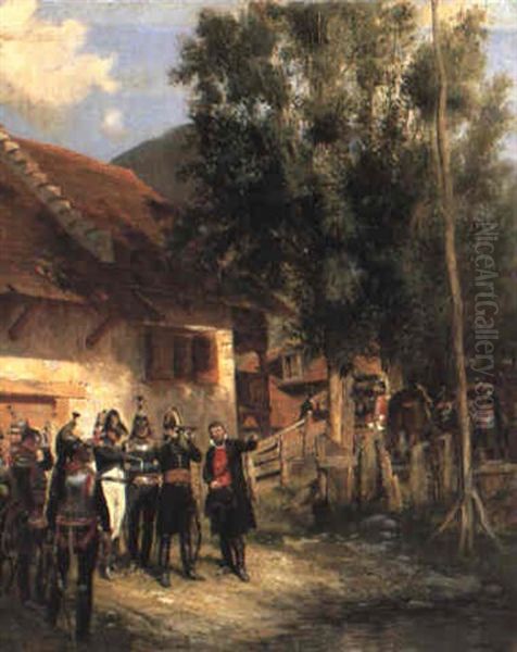 Orientation Oil Painting by Edouard Jean Baptiste Detaille