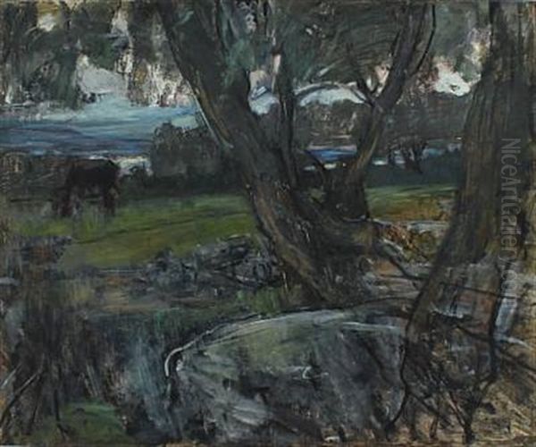 From Schwielowsee Oil Painting by Ludwig Julius Christian Dettmann