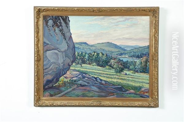 West Swazey, New York, September 1925 Oil Painting by Frederick Knecht Detwiller