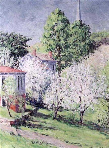 Spring Blossoms Oil Painting by Frederick Knecht Detwiller