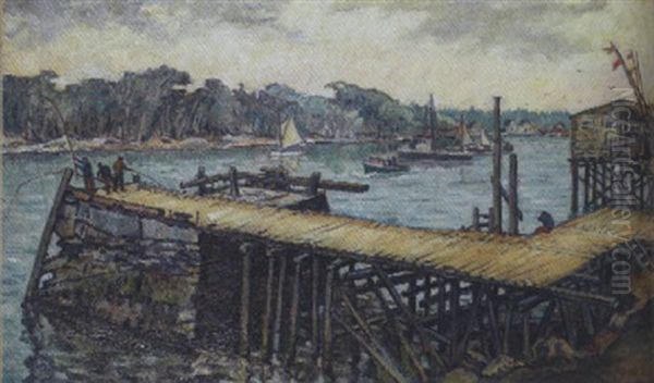 Steamboat Wharf by Frederick Knecht Detwiller