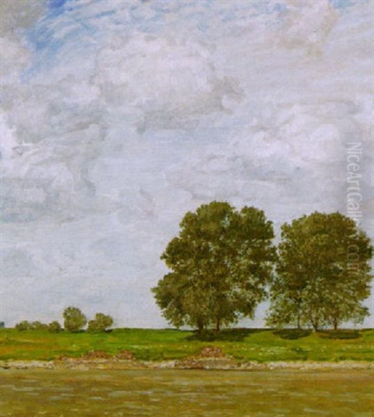 Am Niederrhein Oil Painting by August Deusser