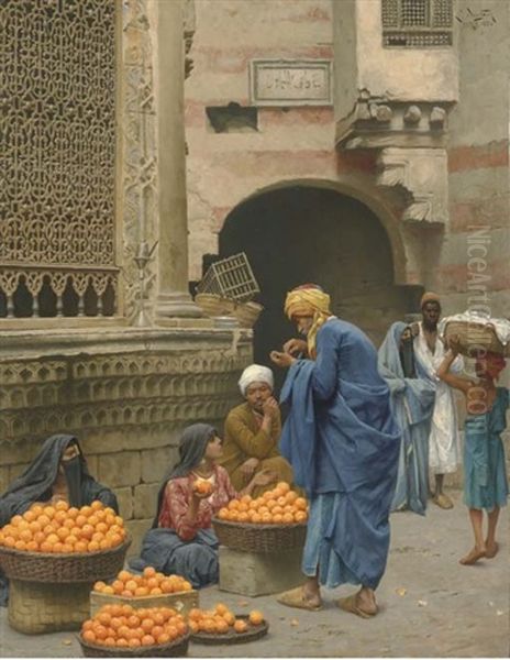 The Orange Seller, Cairo by Ludwig Deutsch