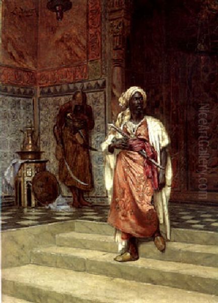 L'emir Oil Painting by Ludwig Deutsch