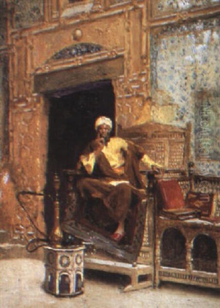 Le Scribe Oil Painting by Ludwig Deutsch