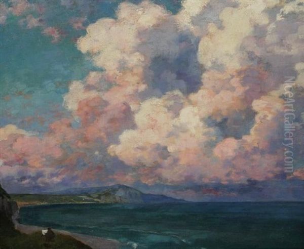 Bord De Mer Au Grand Ciel Oil Painting by Andre Devambez