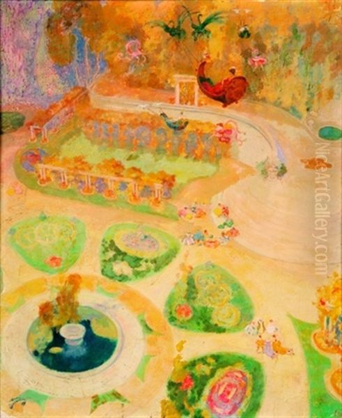 Le Parc Aux Fees Oil Painting by Andre Devambez