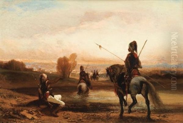 Retour De Chasse Oil Painting by Louis Devedeux