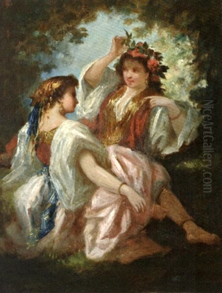 Coquetterie Oil Painting by Louis Devedeux