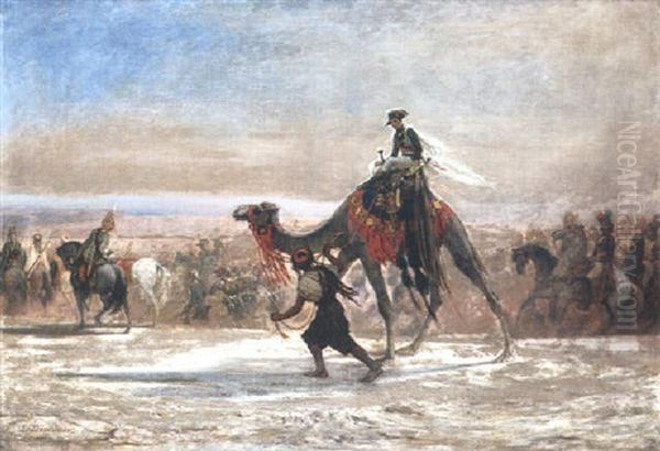 Bonaparte En Egypte Oil Painting by Louis Devedeux