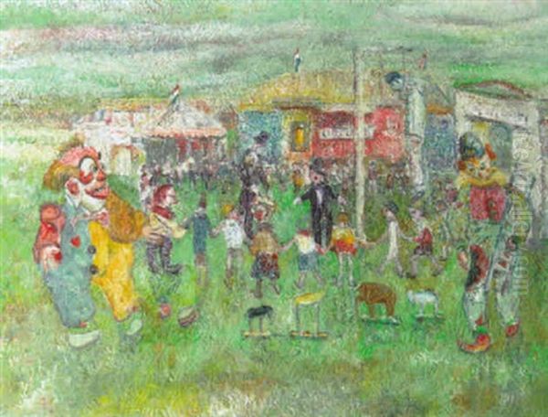 Carnivalesque Celebrations Oil Painting by John Van Deventer