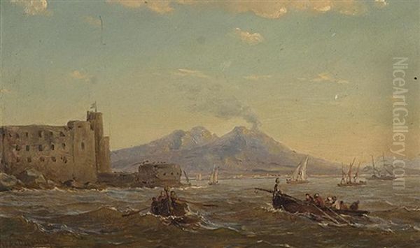 Baie De Naples Oil Painting by Willem Anthonie van Deventer