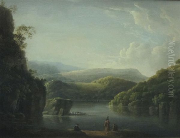 A View On The Neath River Oil Painting by Anthony Devis