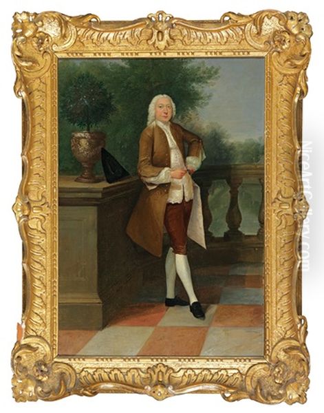 Portrait Of Richard Nevel Oil Painting by Arthur Devis