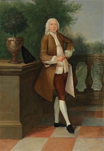 Portrait Of Richard Nevel Oil Painting by Arthur Devis