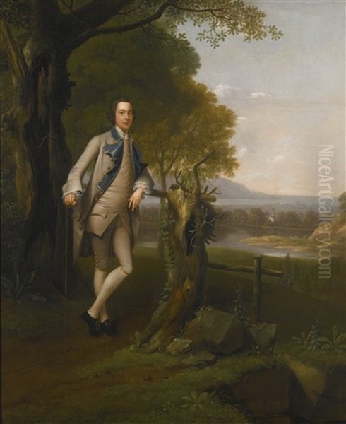 Portrait Of Sir John Shaw, 4th Bt. (1728-1779), Of Eltham Lodge Oil Painting by Arthur Devis