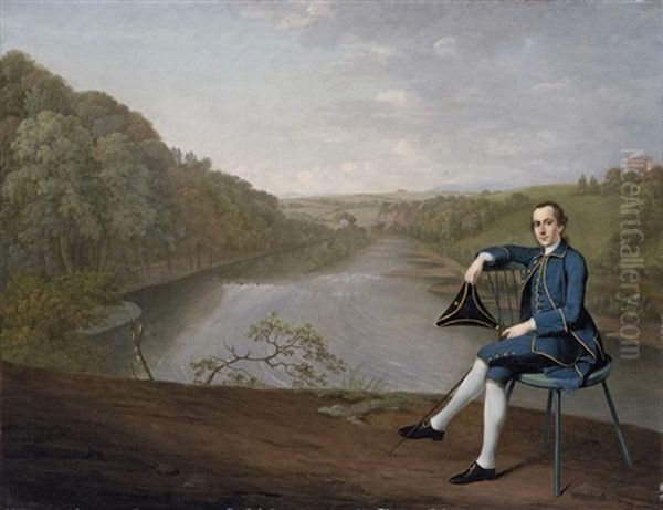 Portrait Of Philip Howard Of Corby Castle, Cumberland Oil Painting by Arthur Devis