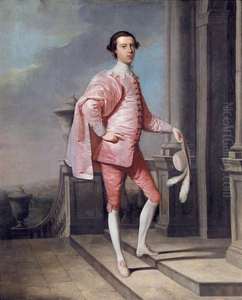 Portrait Of James Brydges, 3rd Duke Of Chandos And Marquess Of Carnarvon Oil Painting by Arthur Devis