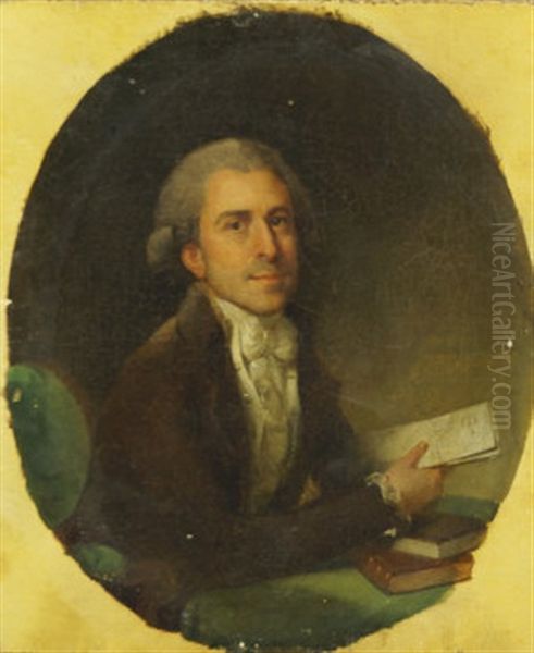 Portrait Of Thomas Henry Davies, Advocate General Of Calcutta, 1751-1792 Oil Painting by Arthur William Devis