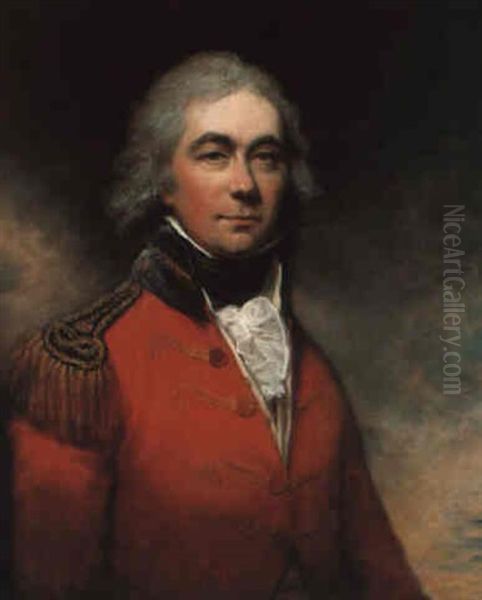 Portrait Of Lt. General Alexander Beatson Oil Painting by Arthur William Devis