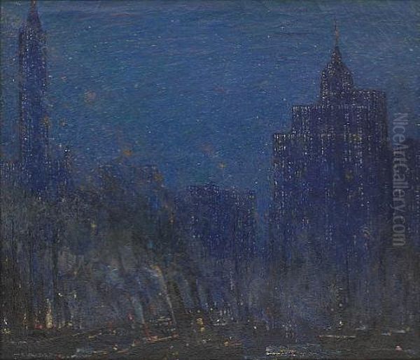 Nocturnal Cityscape by Frederik Usher Devoll