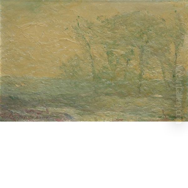 Misty Landscape Oil Painting by Charles Melville Dewey