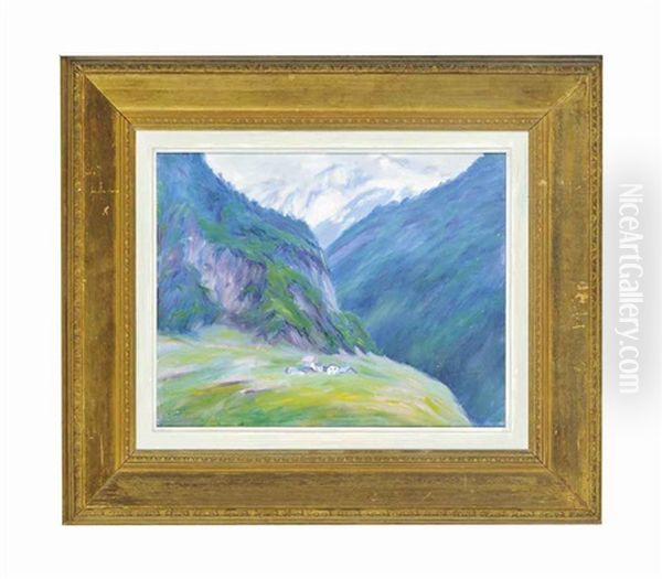 Mont Blanc Oil Painting by Wynford Dewhurst