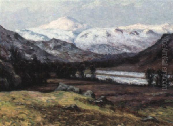 Glen Falloch Oil Painting by Wynford Dewhurst