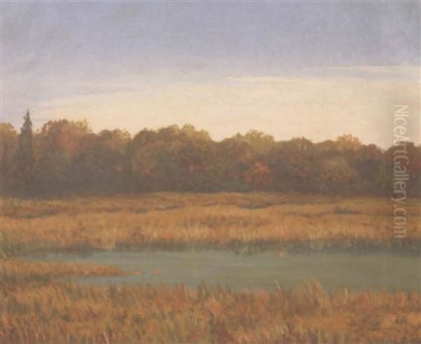 A Prairie Landscape Oil Painting by Wallace Dewolf