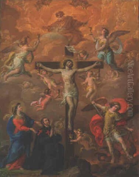 The Crucifixion Oil Painting by Giacinto Diana