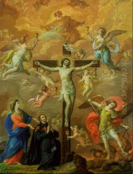 The Crucifixion Oil Painting by Giacinto Diana