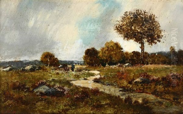 Paisage Environ De Fontainebleau Oil Painting by Narcisse Virgile Diaz de la Pena