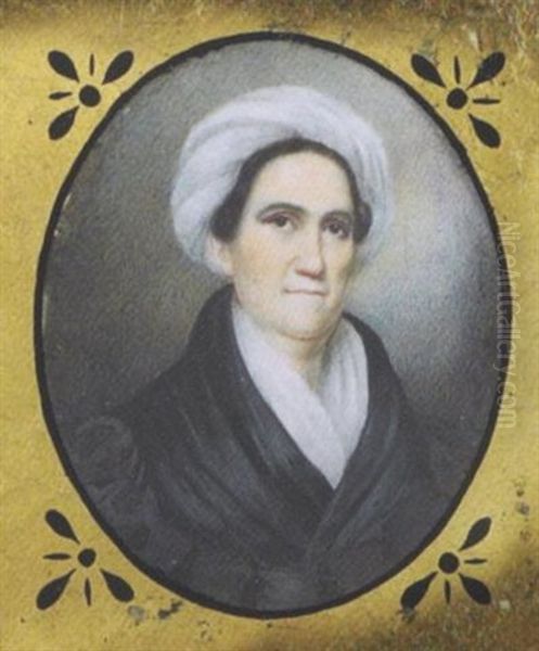 Portrait Of Grandmother Mosier Of Baltimore Oil Painting by Anson Dickinson