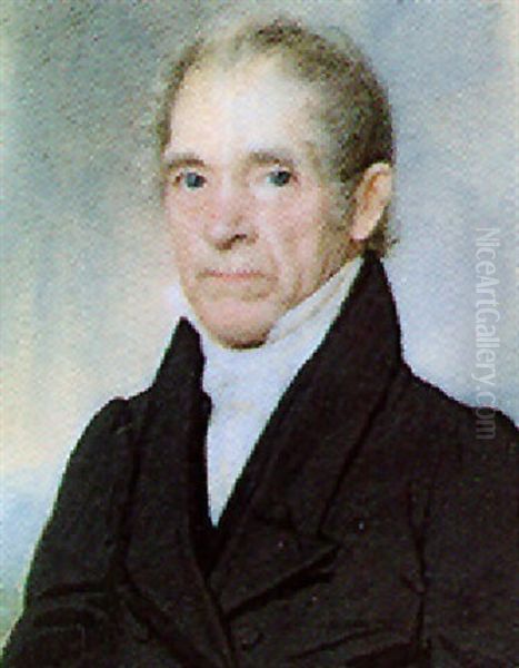 Mr. Reuben Websterin Of Hadley, Massachusetts Oil Painting by Anson Dickinson