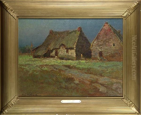 Thatched Cottage Oil Painting by Charles Dickman