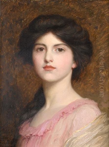 Portrait Of Camille Sutton Palmer Oil Painting by Frank Dicksee