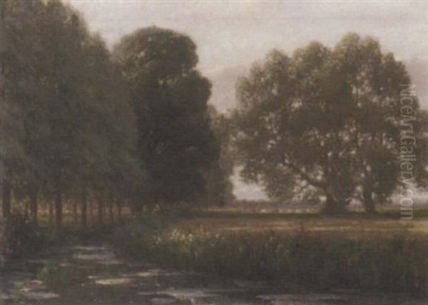 The Marshes Oil Painting by Frank Dicksee