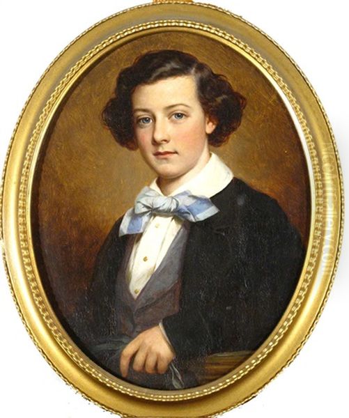 Portrait Of Master Bateman Oil Painting by Thomas Francis Dicksee