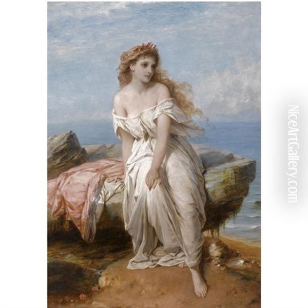 Miranda, The Tempest Oil Painting by Thomas Francis Dicksee