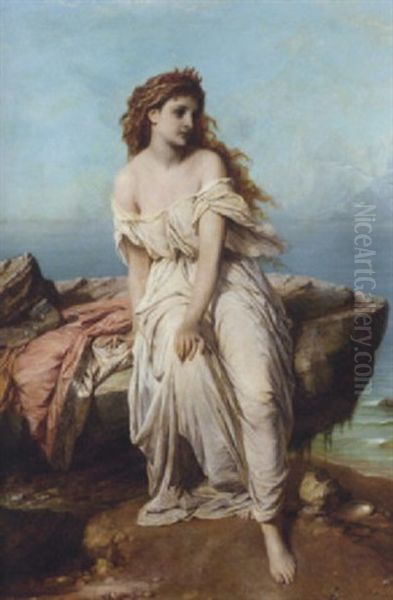 The Sea Nymph Oil Painting by Thomas Francis Dicksee