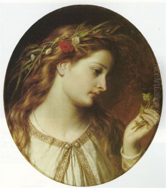 Ophelia Oil Painting by Thomas Francis Dicksee