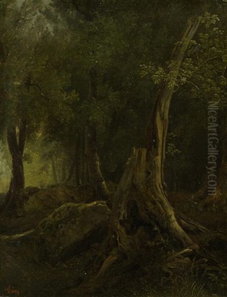 Waldlandschaft Oil Painting by Francois Diday