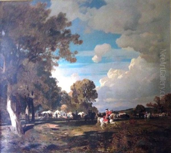 Scene De Chasse by Jules Didier