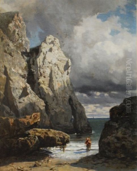 Le Retour De La Peche Oil Painting by Jules Didier