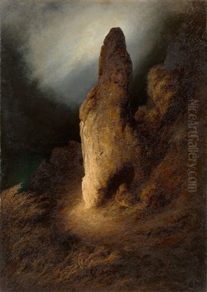 Der Pizzolungo Auf Capri Oil Painting by Karl Wilhelm Diefenbach