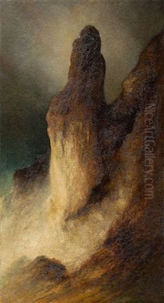 The Pizzolungo On Capri Oil Painting by Karl Wilhelm Diefenbach