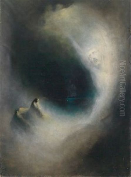 Vision Oil Painting by Karl Wilhelm Diefenbach