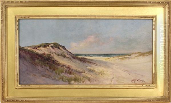 Dune Scene, Likely Provincetown, Massachusetts Oil Painting by Arthur Vidal Diehl